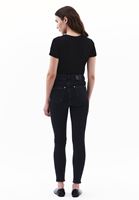 Bayan Siyah Ultra Yüksek Bel Skinny-Fit Pantolon