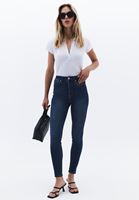 Bayan Mavi Ultra Yüksek Bel Skinny-Fit Pantolon