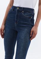 Bayan Mavi Ultra Yüksek Bel Skinny-Fit Pantolon