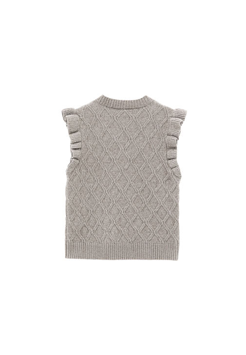 Fırfırlı Süveter ve Denim Pantolon Kombini