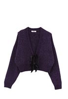 Bayan Mor Kurdele Detaylı Hırka