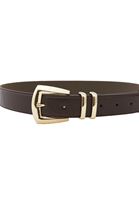 Bayan Kahverengi Toka Detaylı Kemer