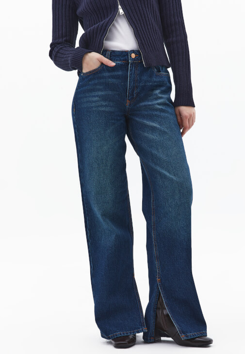 Orta Bel Pantolon ve Yünlü Ceket Kombini