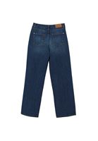 Bayan Lacivert Orta Bel Straight-Fit Pantolon