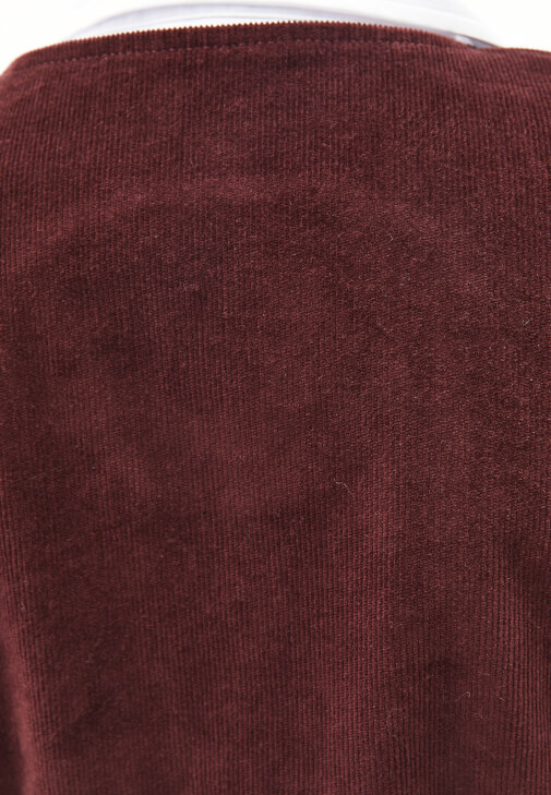 Kadife Yelek ve Kadife Flare Pantolon Kombini