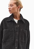 Bayan Yeşil Oversize Kadife Gömlek