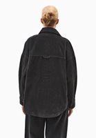 Bayan Yeşil Oversize Kadife Gömlek