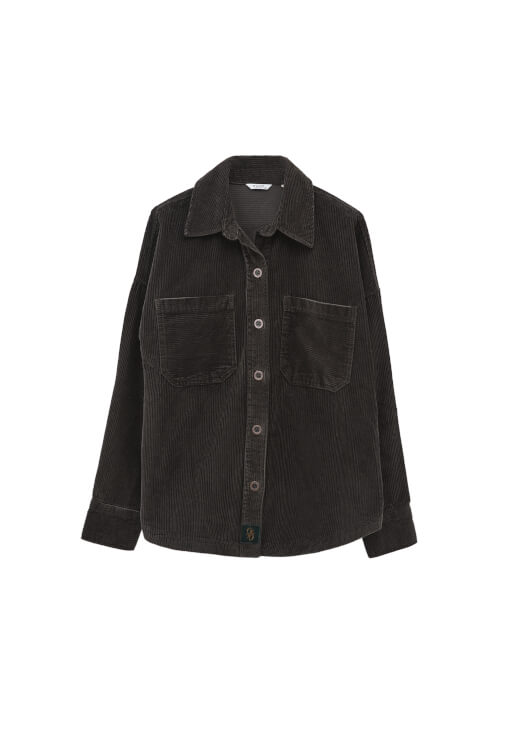 Kadife Gömlek ve Orta Bel Pantolon Kombini