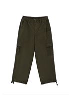 Bayan Haki Yüksek Bel Kadife Jogger Pantolon