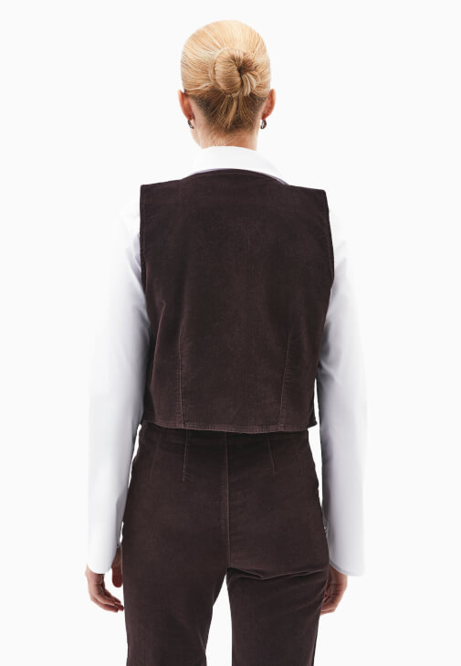 Kadife Yelek ve Pantolon Kombini