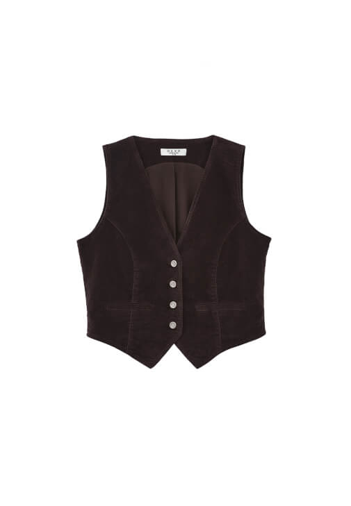 Kadife Yelek ve Pantolon Kombini