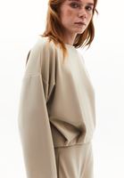 Bayan Bej Modal Oversize Sweatshirt