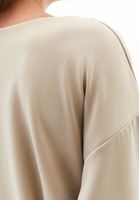 Bayan Bej Modal Oversize Sweatshirt