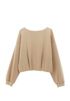 Bayan Bej Modal Oversize Sweatshirt