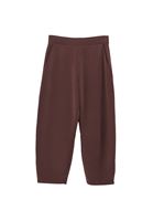 Bayan Kahverengi Modal Barrel-Fit Pantolon