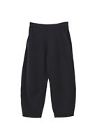 Bayan Siyah Modal Barrel-Fit Pantolon