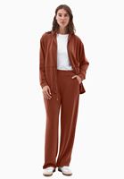Bayan Kiremit Modal Straight-Fit Pantolon