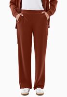 Bayan Kiremit Modal Straight-Fit Pantolon