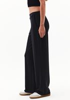 Bayan Siyah Modal Straight-Fit Pantolon