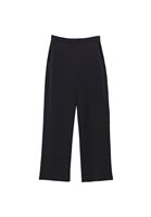 Bayan Siyah Modal Straight-Fit Pantolon