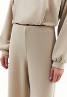 Bayan Bej Modal Wide-Leg Pantolon