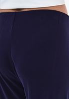 Bayan Lacivert Modal Orta Bel Culotte Pantolon
