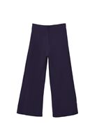 Bayan Lacivert Modal Orta Bel Culotte Pantolon