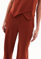 Bayan Kiremit Modal Straight-Fit Pantolon