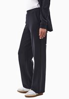 Bayan Siyah Modal Straight-Fit Pantolon