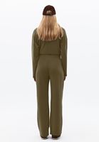 Bayan Yeşil Modal Straight-Fit Pantolon