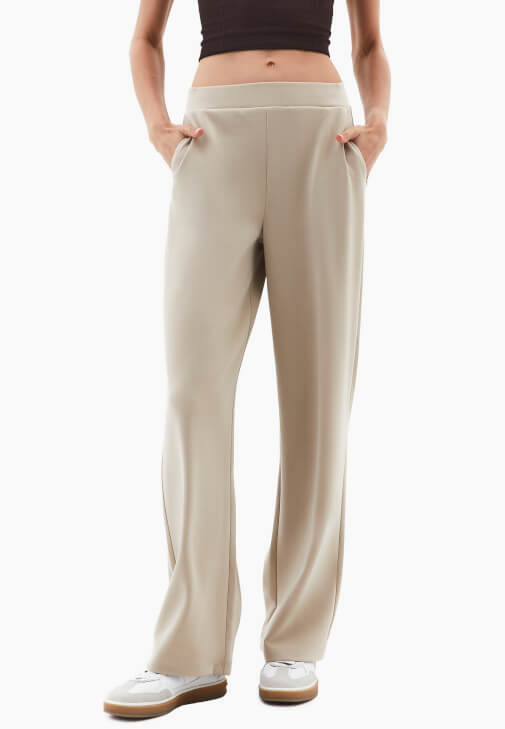 Modal Pantolon ve Askılı Crop Atlet Kombini