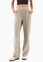 Bayan Bej Modal Straight-Fit Pantolon