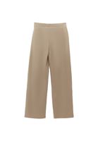 Bayan Bej Modal Straight-Fit Pantolon