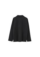 Bayan Siyah Modal Oversize Sweatshirt