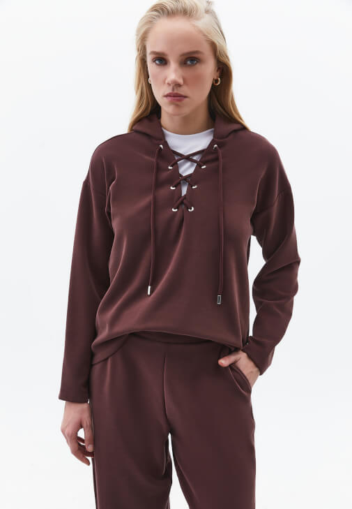  Modal Kapüşonlu Sweatshirt