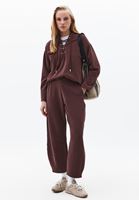 Bayan Kahverengi Modal Kapüşonlu Sweatshirt