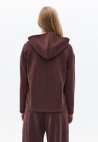 Bayan Kahverengi Modal Kapüşonlu Sweatshirt