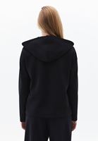 Bayan Siyah Modal Kapüşonlu Sweatshirt