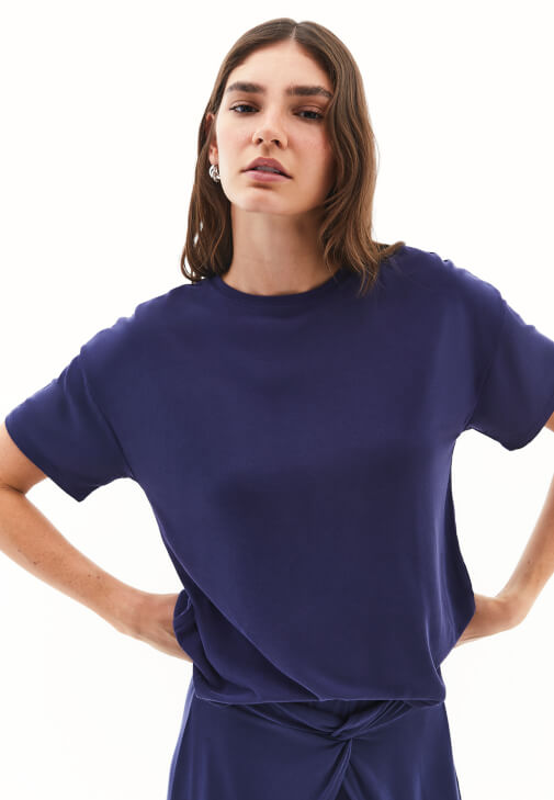 Modal Tişört ve Burgulu Pantolon Kombini