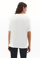 Bayan Krem Modal Oversize Tişört