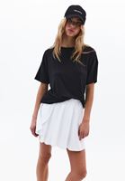 Bayan Siyah Modal Sıfır Yaka Tişört