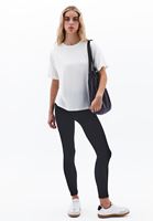 Bayan Krem Modal Sıfır Yaka Tişört