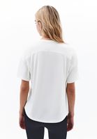 Bayan Krem Modal Sıfır Yaka Tişört