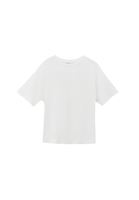 Bayan Krem Modal Sıfır Yaka Tişört