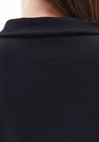 Bayan Siyah Modal Çıtçıt Detaylı Sweatshirt