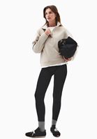 Bayan Bej Modal Çıtçıt Detaylı Sweatshirt