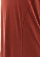 Bayan Kiremit Modal U Yaka Uzun Elbise