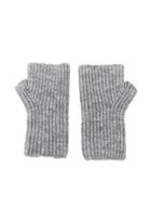 Bayan Gri Kısa Örgü Eldiven