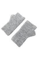 Bayan Gri Kısa Örgü Eldiven