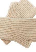 Bayan Krem Kısa Örgü Eldiven